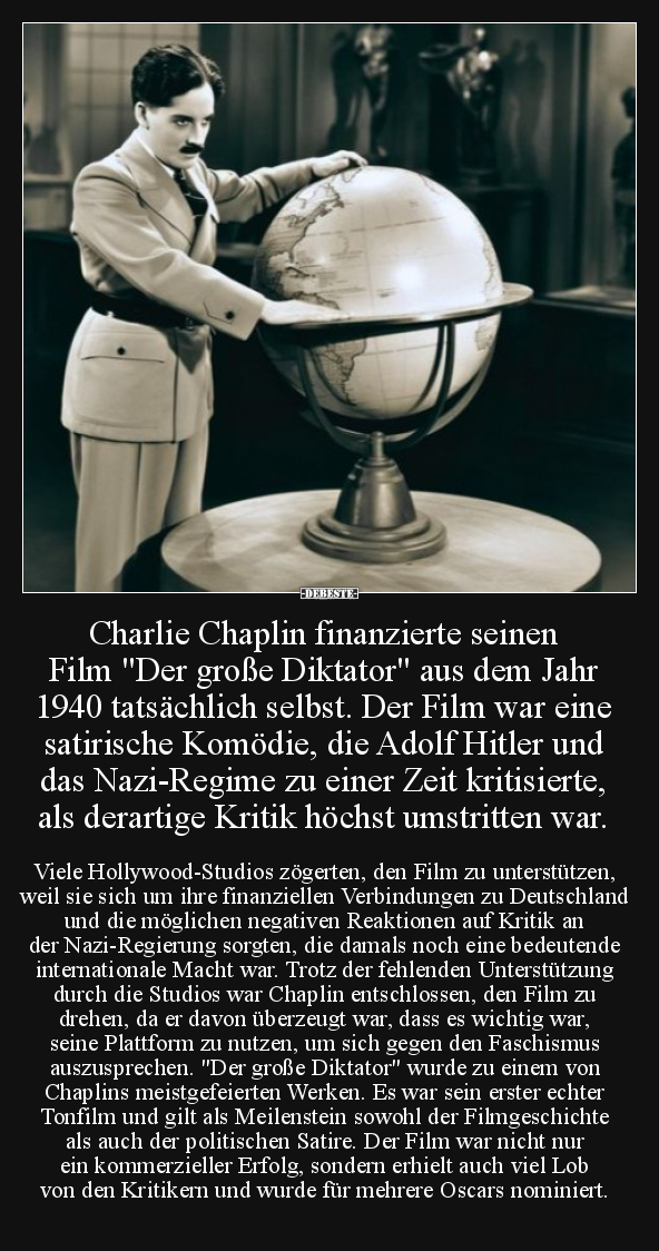 Charlie Chaplin finanzierte seinen Film.. - Lustige Bilder | DEBESTE.de