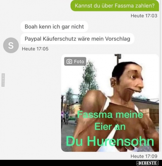 Kannst du über Fassma zahlen?.. - Lustige Bilder | DEBESTE.de