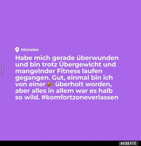 Habe mich gerade überwunden und bin trotz Übergewicht und.. - Lustige Bilder | DEBESTE.de