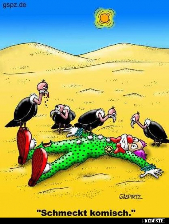 "Schmeckt komisch."..