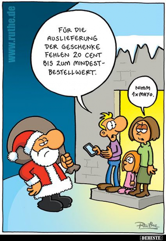 Für die Auslieferung der Geschenke fehlen 20 Cent.. - Lustige Bilder | DEBESTE.de