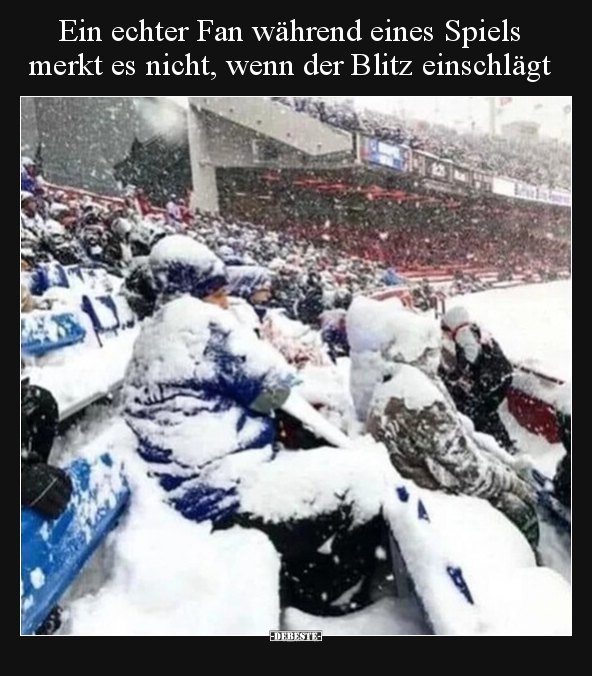 Ein echter Fan während eines Spiels merkt es nicht, wenn.. - Lustige Bilder | DEBESTE.de