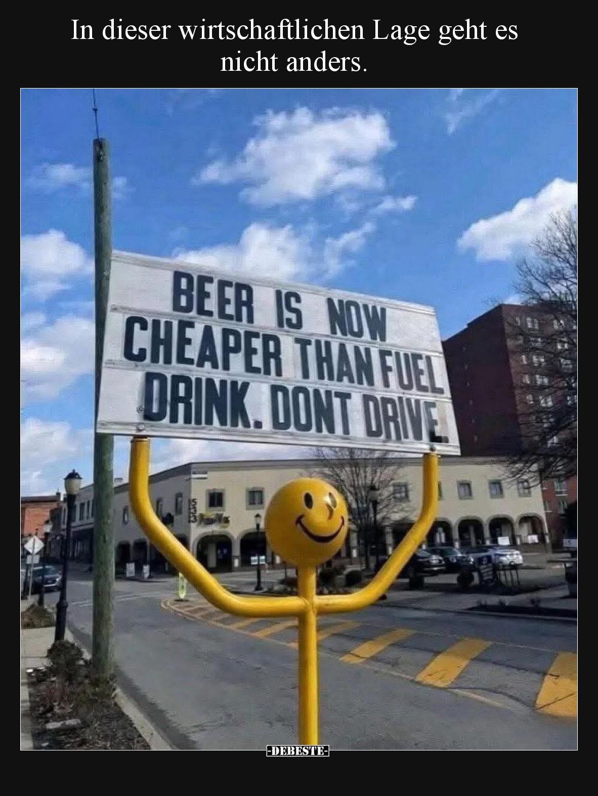 In dieser wirtschaftlichen Lage geht es nicht anders.