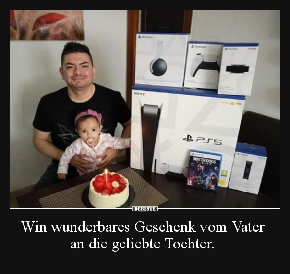Win wunderbares Geschenk vom Vater an die geliebte.. - Lustige Bilder | DEBESTE.de