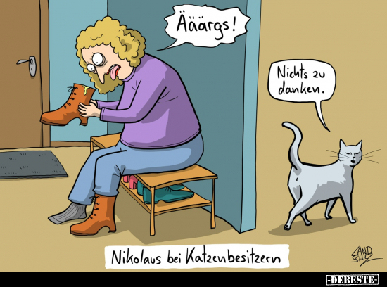 Nikolaus bei Katzenbesitzern.. - Lustige Bilder | DEBESTE.de