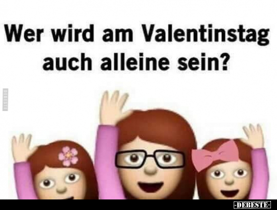 Wer wird am Valentinstag auch alleine sein?.. - Lustige Bilder | DEBESTE.de