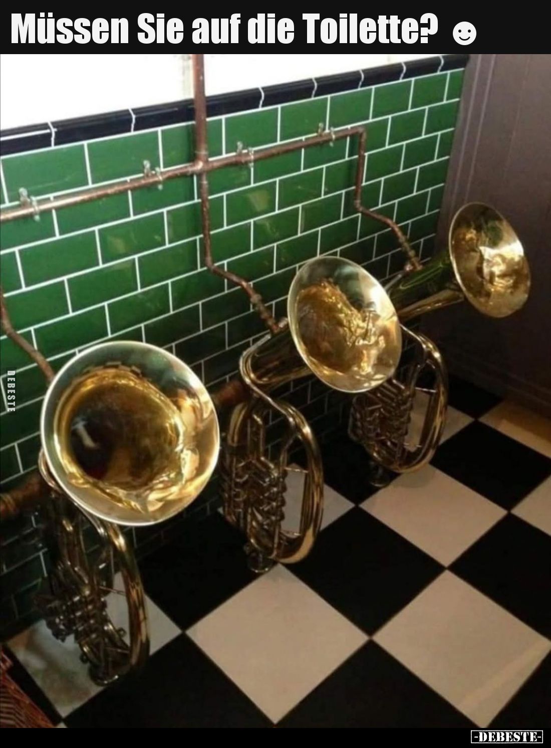 Müssen Sie auf die Toilette?