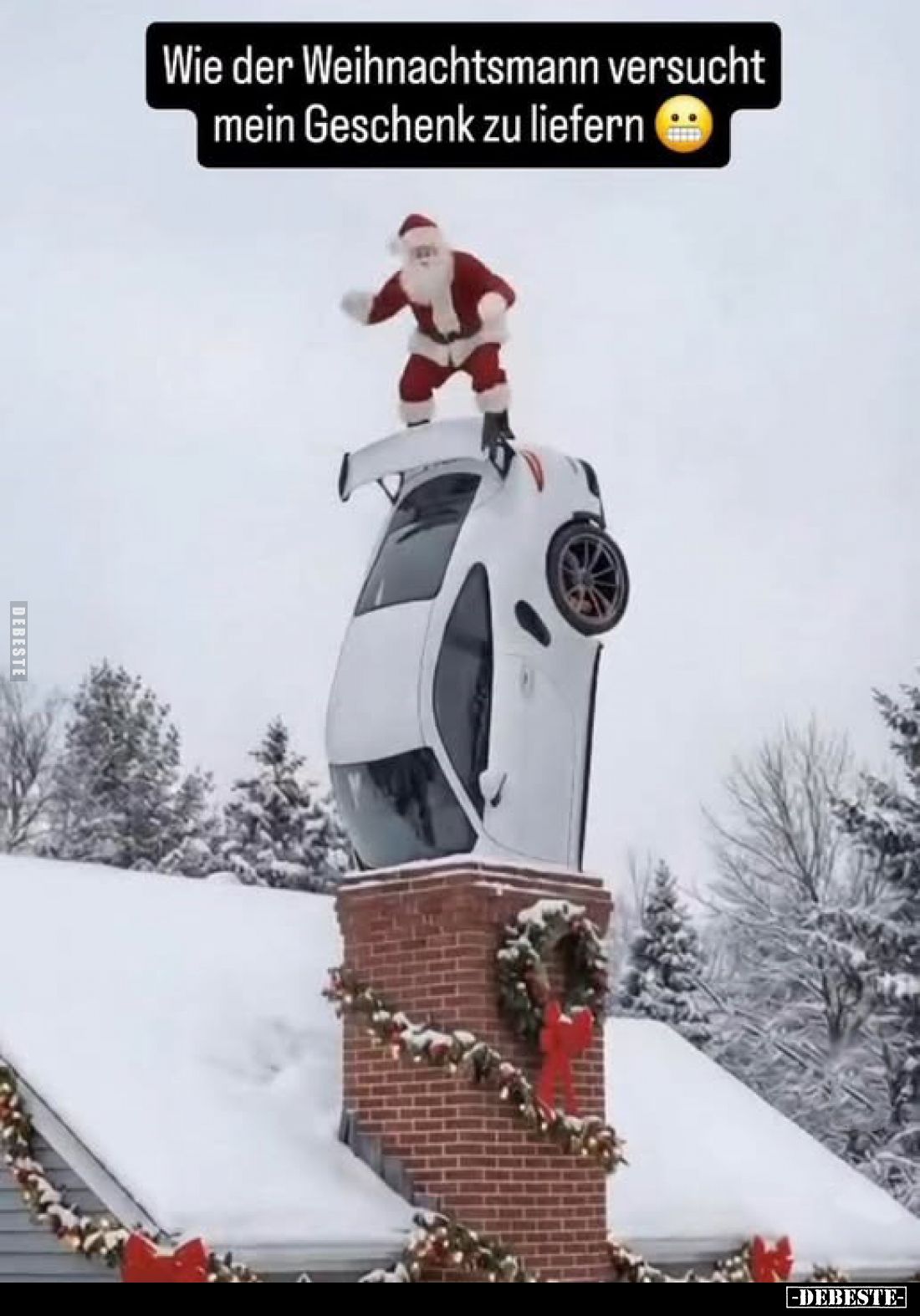 Wie der Weihnachtsmann versucht mein Geschenk zu liefern.