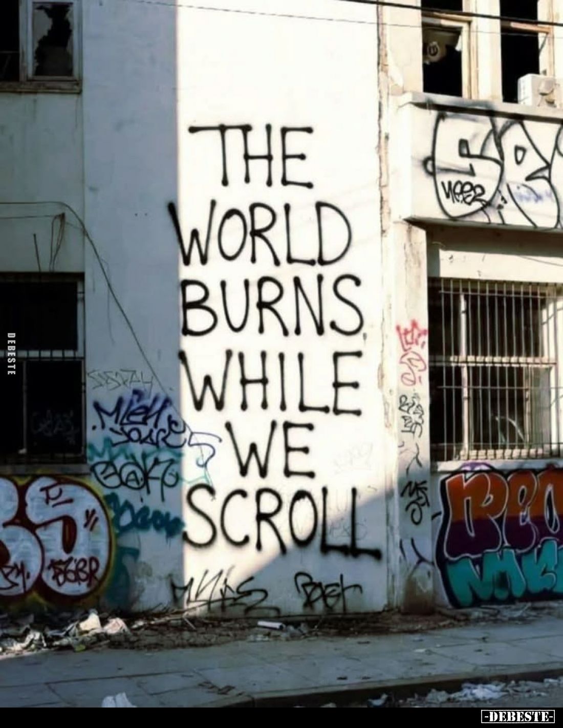 The world burns while we scroll