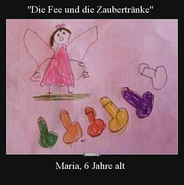 "Die Fee und die Zaubertränke" - Maria, 6 Jahre alt.. - Lustige Bilder | DEBESTE.de