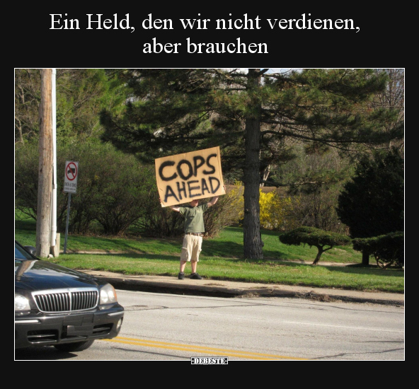 Ein Held, den wir nicht verdienen, aber brauchen.. - Lustige Bilder | DEBESTE.de
