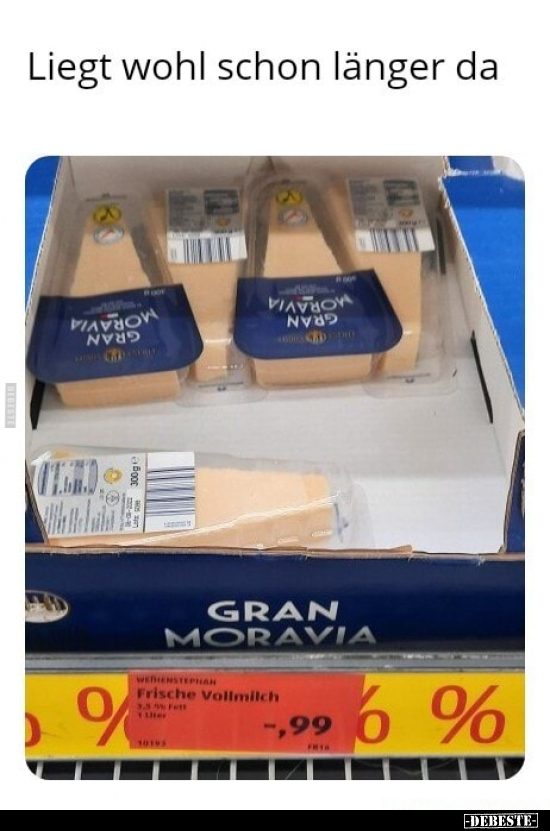 Liegt wohl schon länger da