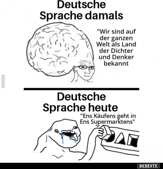 Deutsche Sprache damals: "Wir sind auf der ganzen Welt als.." - Lustige Bilder | DEBESTE.de