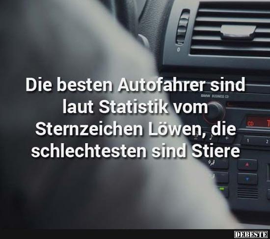 Die besten Autofahrer sind laut Statistik vom Sternzeichen Löwen.. - Lustige Bilder | DEBESTE.de
