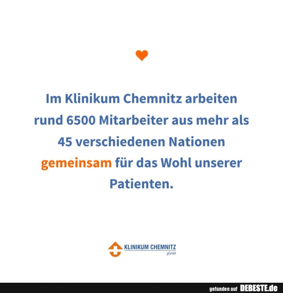 Im Klinikum Chemnitz arbeiten rund 6500 Mitarbeiter.. - Lustige Bilder | DEBESTE.de