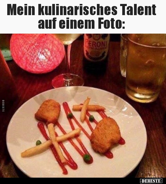 Mein kulinarisches Talent auf einem Foto..
