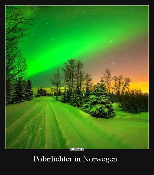 Polarlichter in Norwegen.. - Lustige Bilder | DEBESTE.de