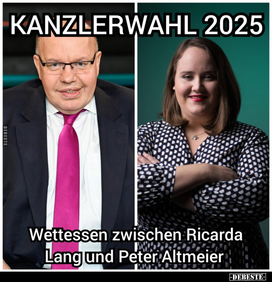 Kanzlerwahl 2025: Wettessen zwischen Ricarda Lang.. - Lustige Bilder | DEBESTE.de