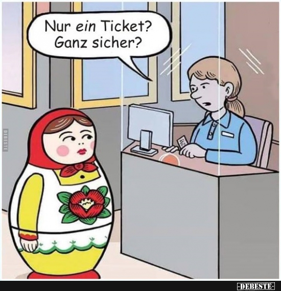 Nur ein Ticket? Ganz sicher? - Lustige Bilder | DEBESTE.de