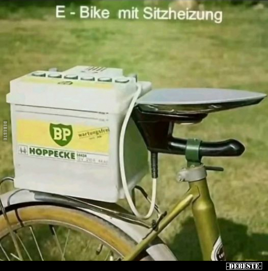 E-Bike mit Sitzheizung.. - Lustige Bilder | DEBESTE.de