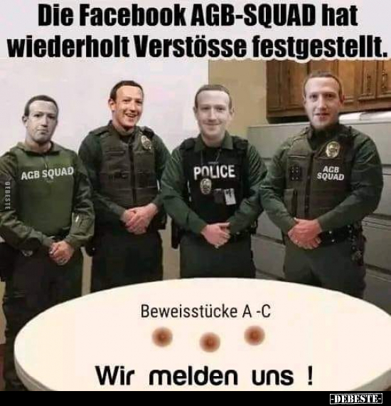 Die Facebook AGB-SQUAD hat wiederholt Verstösse.. - Lustige Bilder | DEBESTE.de