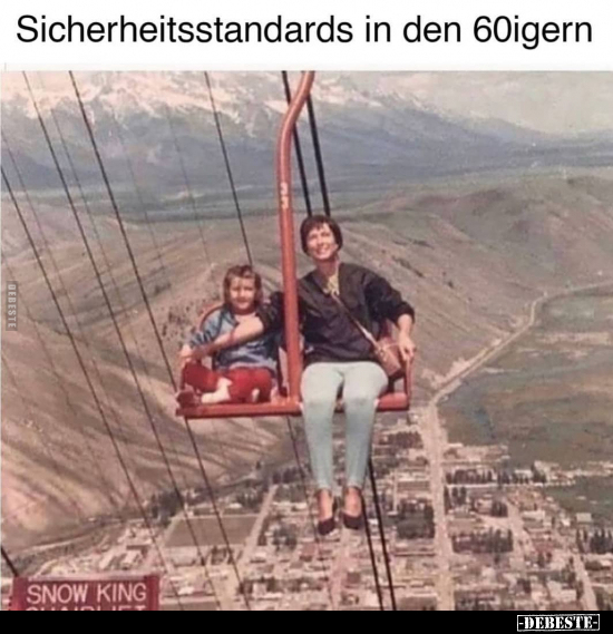 Sicherheitsstandards in den 60igern..