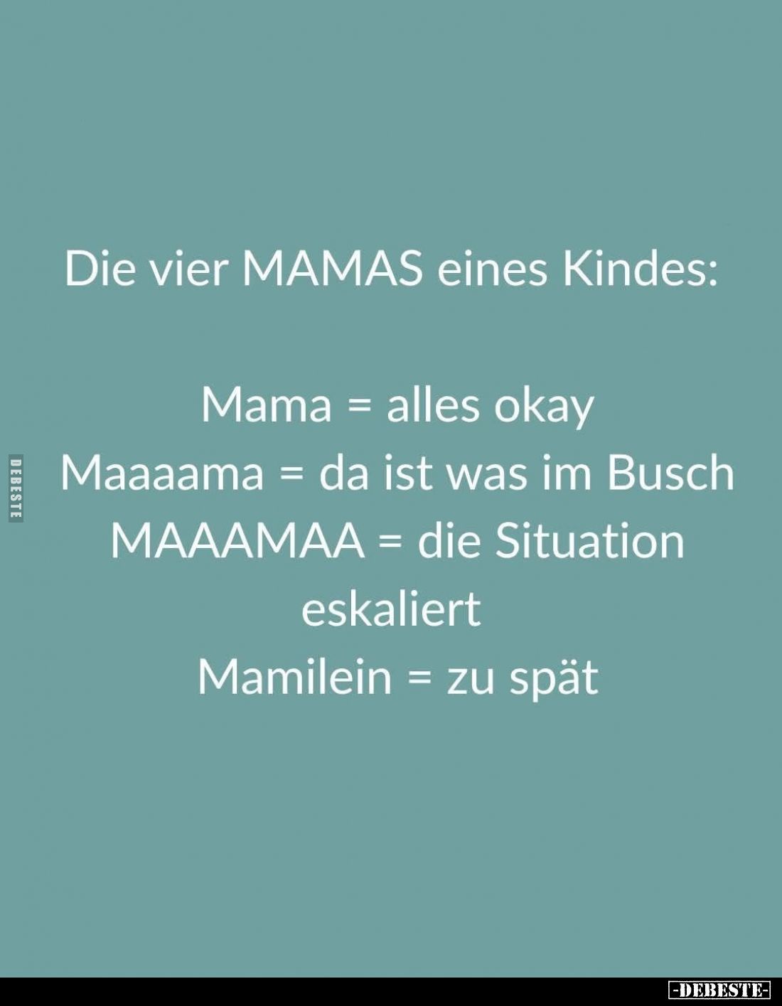 Die vier Mamas eines Kindes.