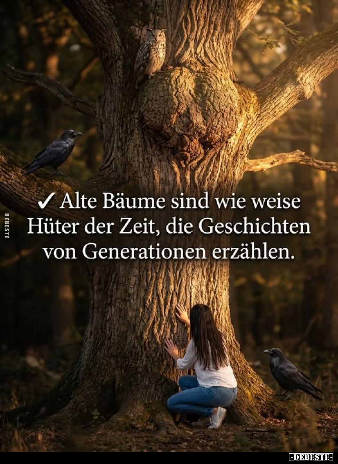 Alte Bäume sind wie weise Hüter der Zeit, die Geschichten von Generationen erzählen.