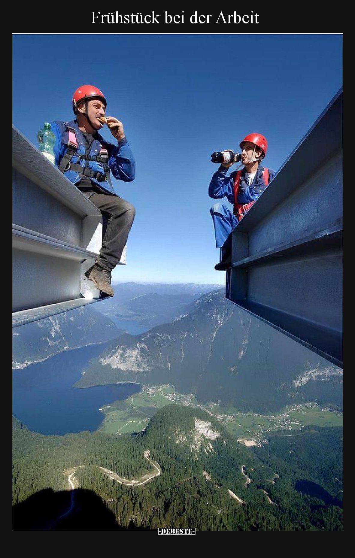 Frühstück bei der Arbeit