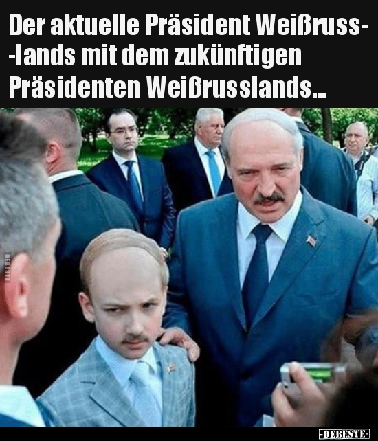 Der aktuelle Präsident Weißrusslands mit dem.. - Lustige Bilder | DEBESTE.de