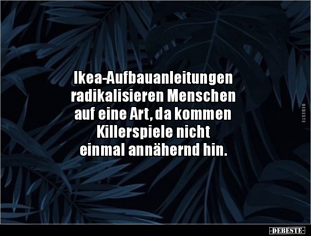 Ikea-Aufbauanleitungen radikalisieren Menschen auf eine.. - Lustige Bilder | DEBESTE.de