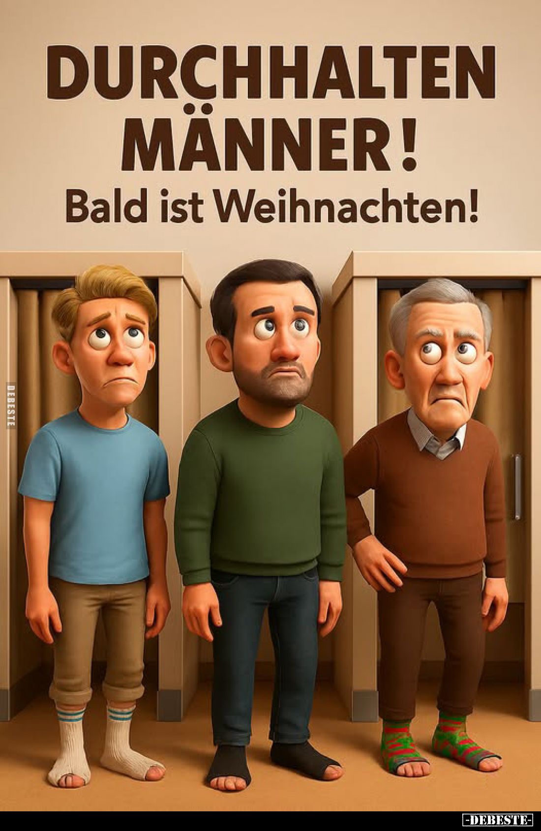 Durchhalten Männer!
Bald ist Weihnachten!