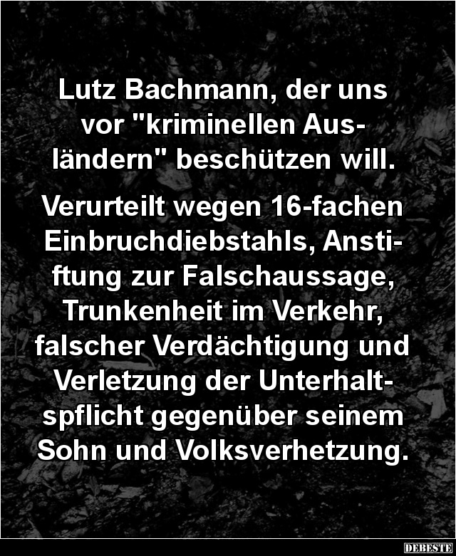 Lutz Bachmann, der uns vor... - Lustige Bilder | DEBESTE.de