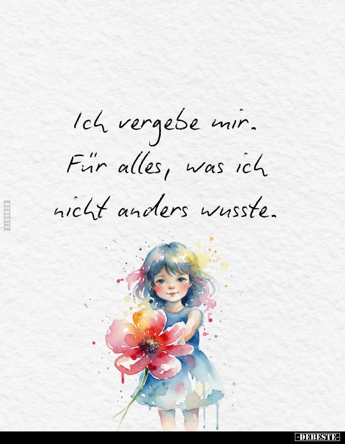 Ich vergebe mir. Für alles, was ich nicht anders wusste.