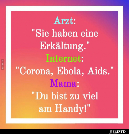 Arzt: "Sie haben eine Erkältung.".. - Lustige Bilder | DEBESTE.de