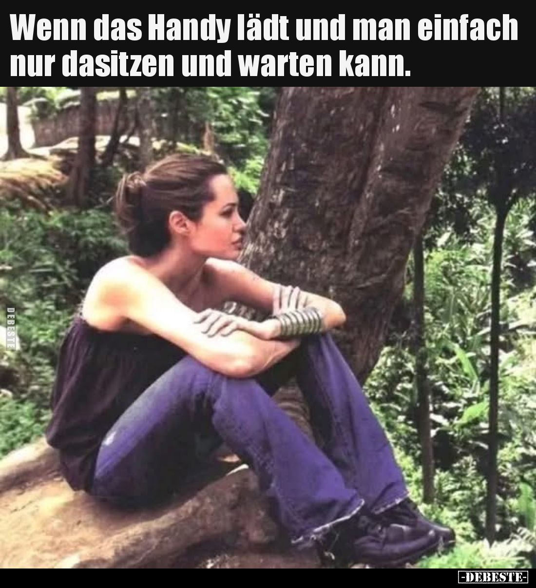 Wenn das Handy lädt und man einfach nur dasitzen und warten kann.