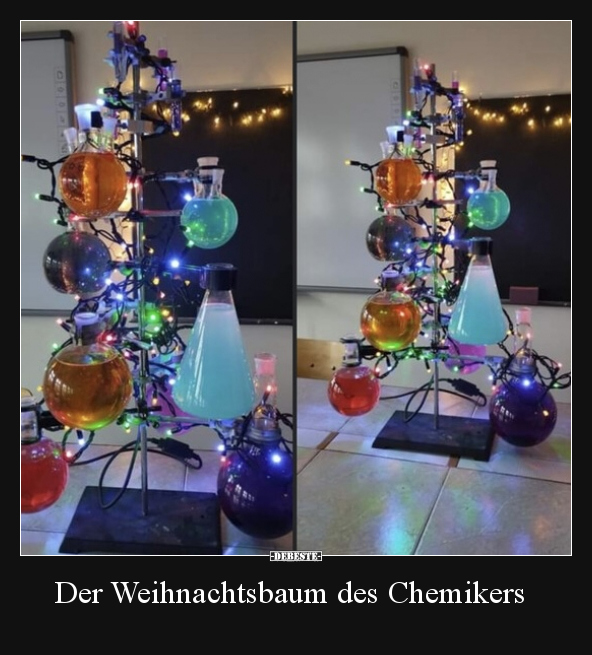 Der Weihnachtsbaum des Chemikers.. - Lustige Bilder | DEBESTE.de