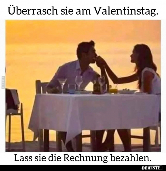 Valentinstag, Valentinstag, Bezahlen