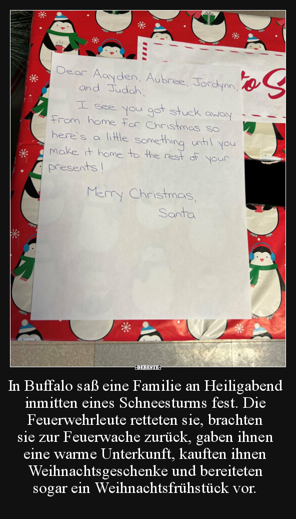 In Buffalo saß eine Familie an Heiligabend inmitten eines.. - Lustige Bilder | DEBESTE.de