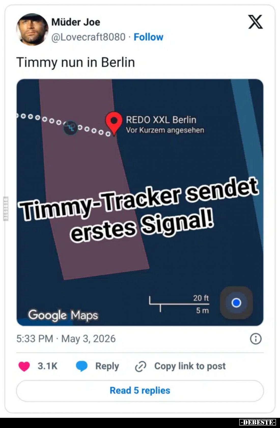 Timmy nun in Berlin