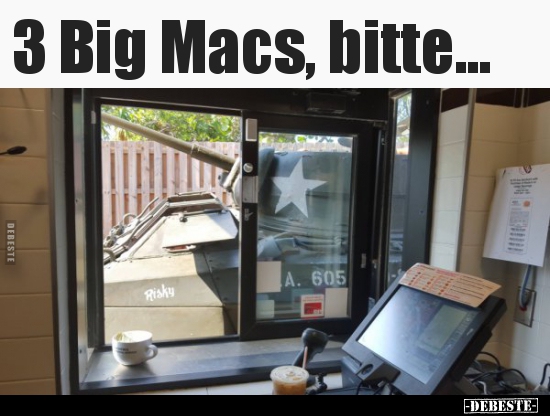 3 Big Macs, bitte...