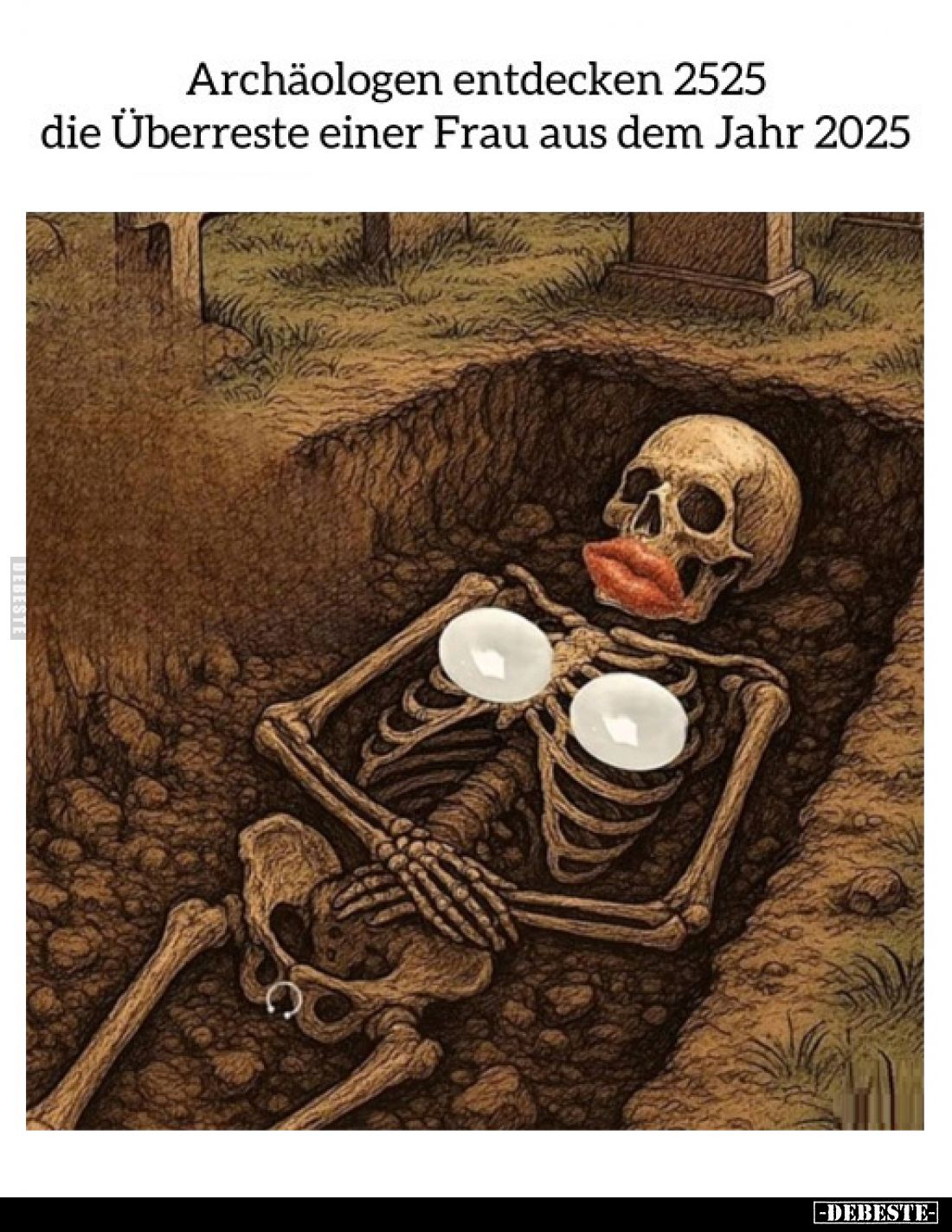 Archäologen entdecken 2525 die Überreste einer Frau aus dem Jahr 2025.