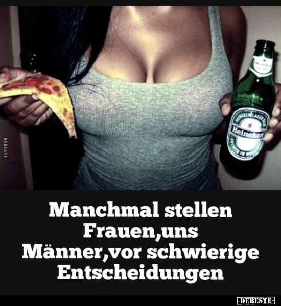 Manchmal stellen Frauen, uns Männer.. - Lustige Bilder | DEBESTE.de