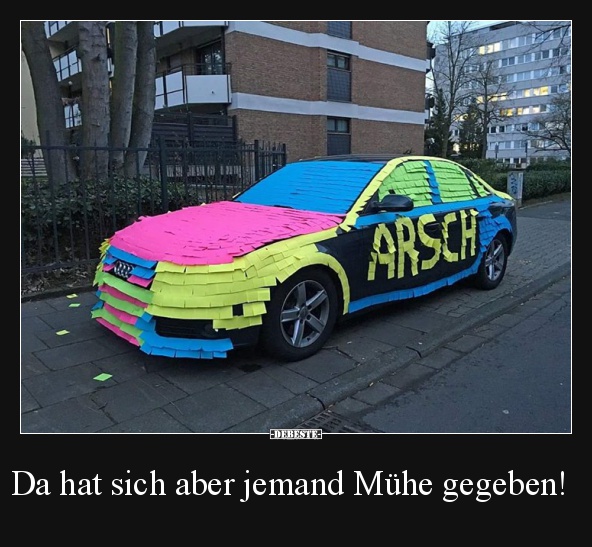 Da hat sich aber jemand Mühe gegeben!