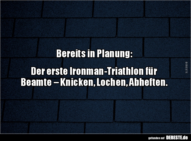 Bereits in Planung: Der erste Ironman-Triathlon für.. - Lustige Bilder | DEBESTE.de