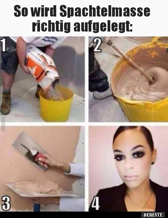 So wird Spachtelmasse richtig aufgelegt..