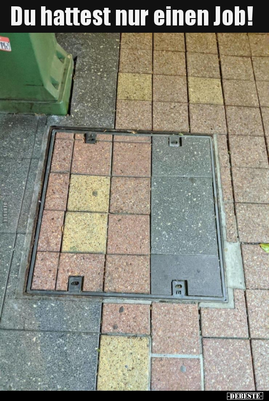 Du hattest nur einen Job!..