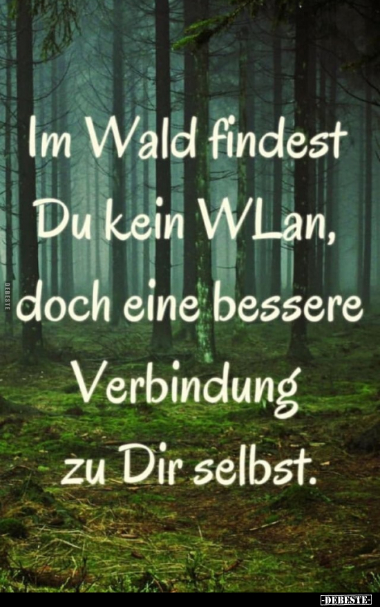 Im Wald findest Du kein WLan.. - Lustige Bilder | DEBESTE.de