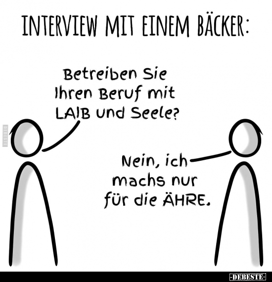 Interview mit einem Bäcker.. - Lustige Bilder | DEBESTE.de