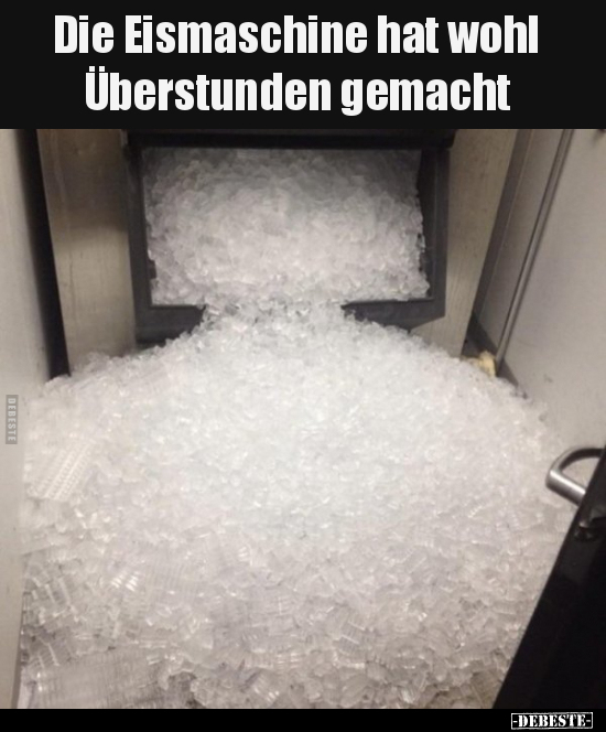 Die Eismaschine hat wohl Überstunden gemacht.. - Lustige Bilder | DEBESTE.de